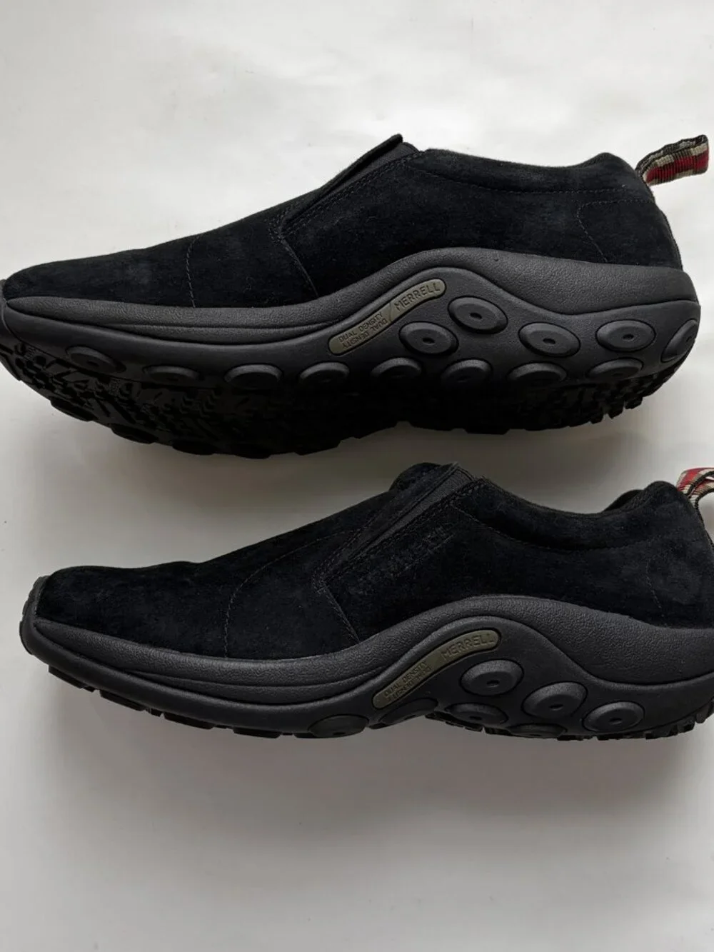 Merrell Men's Jungle Moccasins Black Suede US 12 Leather Shoes